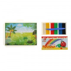 Набор для лепки: объемная картина из пластилина «Слоник» - Фото 1