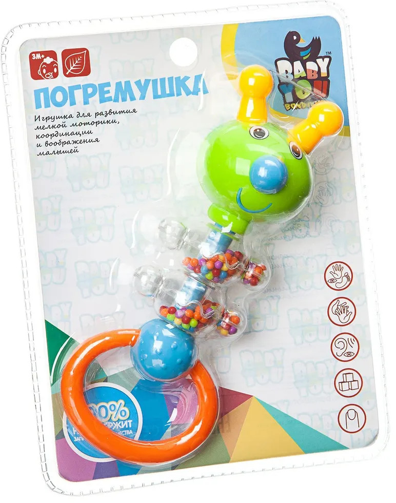 Погремушка «Гусеница» | Baby You | Bondibon | Фото 1