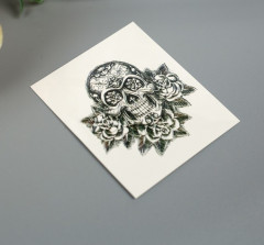 Татуировка на тело «Череп в стиле олд скул» - Фото 1