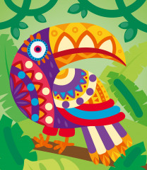 Аппликация из тишью «Какаду» - Фото 1