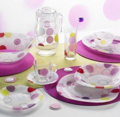 Тарелка обеденная Carine Zoom White, диаметр 26 см - Фото 1