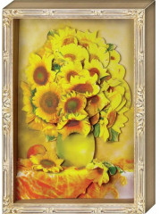 Аппликация объемная «Летний букет. Подсолнухи» - Фото 1