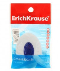 Ластик с центровкой овальный, белый «SMART&SOFT MINI» - Фото 1