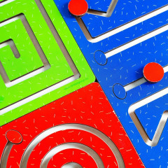 Набор лабиринтов «Полушарные доски» - Фото 5