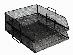 Лоток для бумаг горизонтальный «ErichKrause», черный - Фото 1