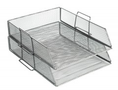 Лоток для бумаг горизонтальный «ErichKrause», серебристый - Фото 1