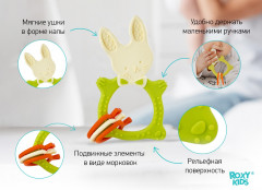 Прорезыватель универсальный на держателе «Bunny Teether» - Фото 1