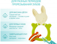 Прорезыватель универсальный на держателе «Bunny Teether» - Фото 2
