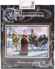 Набор для вышивания бисером «Зимняя прогулка» - Фото 2