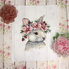 Набор для вышивания «Кролик в цветах» - Фото 1