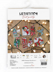 Набор для вышивания на пластиковой канве «Рождественские игрушки» - Фото 1