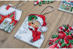 Набор для вышивания на пластиковой канве «Рождественские игрушки» - Фото 5