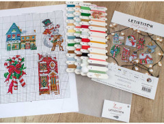 Набор для вышивания на пластиковой канве «Рождественские игрушки» - Фото 6