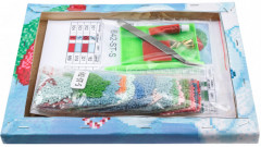 Мозаика алмазная «Снеговик в шапочке» - Фото 3