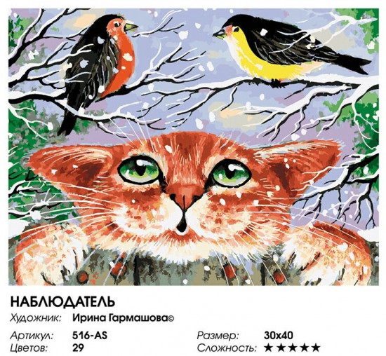 Картина по номерам «Наблюдатель»
