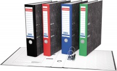 Папка-регистратор А4 «Erich Krause» разборная, c карманом, 50 мм, цвет мраморный черный - Фото 1