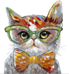 Мозаика алмазная «Умный кот» - Фото 2