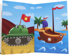 Книжка с наклейками «Едем-едем» - Фото 1