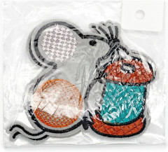 Набор термоаппликаций «Мышка с катушкой» - Фото 4