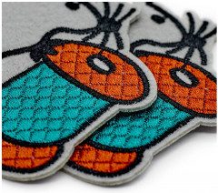 Набор термоаппликаций «Мышка с катушкой» - Фото 3