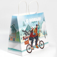 Пакет крафтовый «Вместе с тобой» - Фото 1