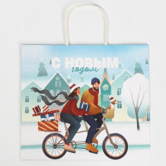 Пакет крафтовый «Вместе с тобой» - Фото 3