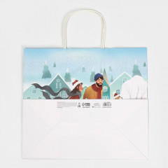 Пакет крафтовый «Вместе с тобой» - Фото 4