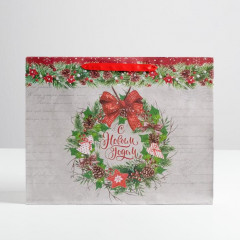 Пакет крафтовый «Спешу поздравить с Новым годом» - Фото 4