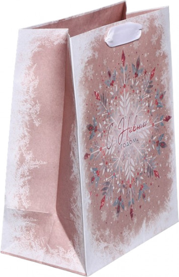 Пакет крафтовый «Снежинка»