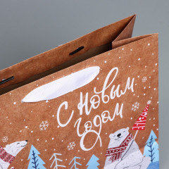 Пакет подарочный «Белые медведи» - Фото 2