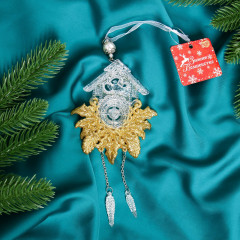 Украшение ёлочное «Новогодние часы» - Фото 2