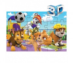Cупер 3D пазл «Щенячий Патруль», 24 элемента - Фото 1