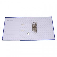 Папка-регистратор А4 «Lamark», корешок 80 мм, синий, металлический уголок, карман - Фото 1