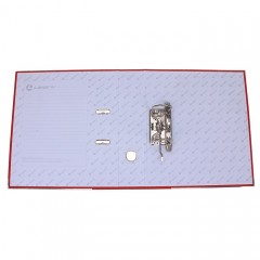 Папка-регистратор А4 «Lamark», корешок 80 мм, красный, металлический уголок, карман - Фото 1