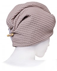 Чалма вафельная для сауны «Vapore» (24,7x76 см), цвет какао - Фото 3