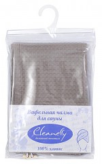 Чалма вафельная для сауны «Vapore» (24,7x76 см), цвет какао - Фото 1