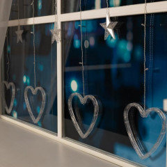 Гирлянда-бахрома с насадками «Сердце» - Фото 3