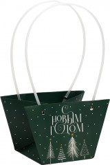 Пакет для цветов влагостойкий «Новогоднее чудо» - Фото 2