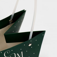 Пакет для цветов влагостойкий «Новогоднее чудо» - Фото 4