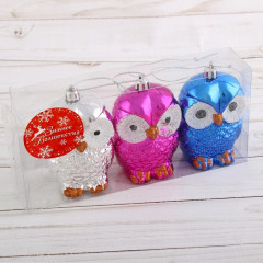 Набор украшений ёлочных «Совушки» - Фото 1