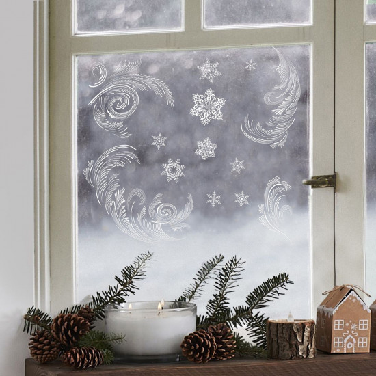 Набор наклеек для окон «Зимние узоры»