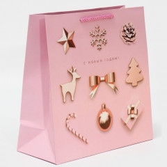 Пакет квадратный «С Новым годом!» - Фото 1