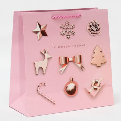 Пакет квадратный «С Новым годом!» - Фото 2