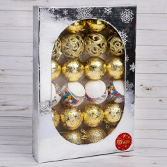 Набор шаров ёлочных «Зимний домик» - Фото 1