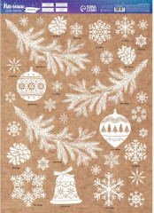 Набор наклеек для окон «Новогодние украшения» - Фото 2