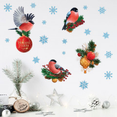 Набор наклеек интерьерных «Волшебные снегири» - Фото 2