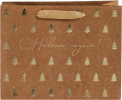 Пакет крафтовый «Ёлочки» - Фото 1