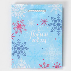 Пакет ламинированный «Снежинки» - Фото 5