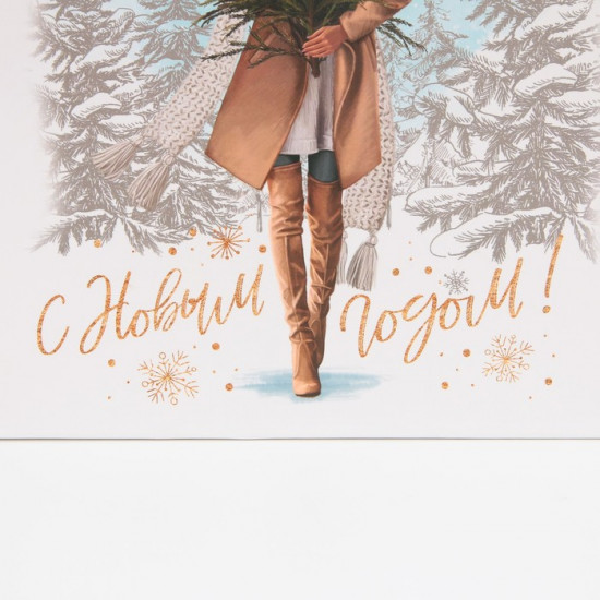 Пакет «Девушка с ёлкой»