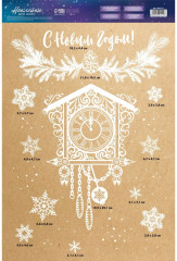 Набор наклеек для окон «Старинные часы» - Фото 2